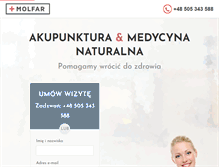 Tablet Screenshot of molfar.pl